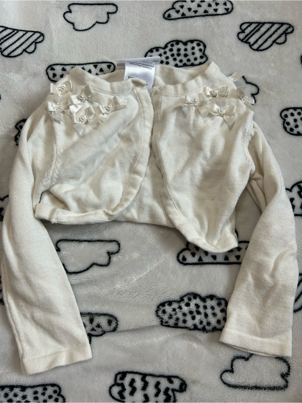 Girls Bolero Shrug with Satin Bows